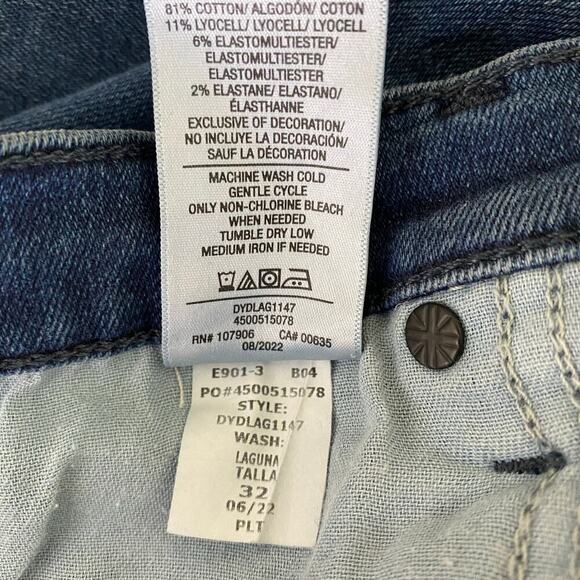 Hudson Barbara Flare Jeans Size 32 Laguna Blue High Rise Stretch Casual Staple - Picture 12 of 14